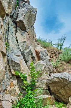Mountain stone rock Stock Photos