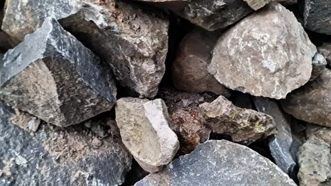 Mountain Stone for Strong and Durable Building Foundation Material Stock Footage 333373171