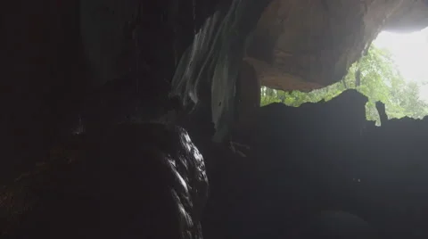 In a mountain on a stone water falls Vidéo 68741801