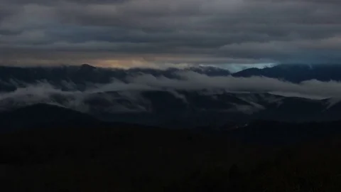MOUNTAIN STORM CLOUD LAPSE Stock Footage 85451326