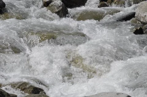 Mountain stream in the Alps Stock Photos