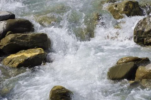 Mountain stream in the Alps Stock Photos