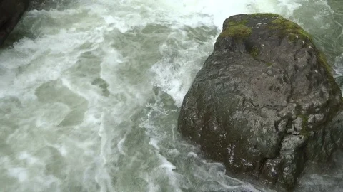 Mountain stream among the stones Stock Footage 114970539