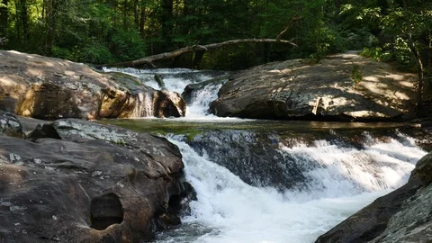 Mountain Stream and Waterfall Stock-Footage 108757605