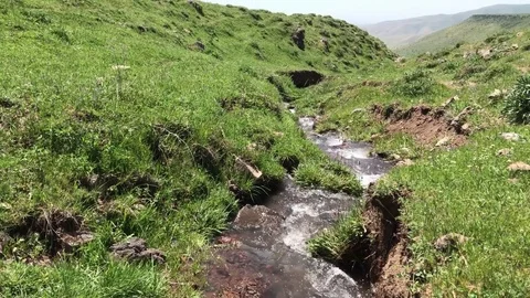 Mountain stream Armenia Stock Footage