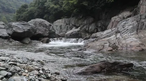 The mountain stream boulder shoals Video stock 41677775