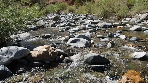 Mountain stream with clean water. Stock Footage 78637946