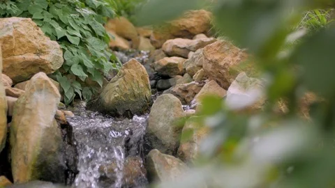Mountain stream close up Stock Footage 96984286