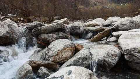 Mountain Stream Close-Up Stock Footage 153942084