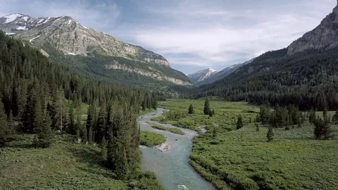 Mountain Stream Decent Stock Footage 83128213