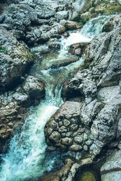 Mountain stream detail Stock Photos