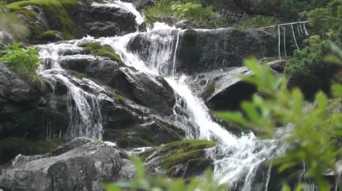 Mountain Stream flowing Vídeo Stock 41604262