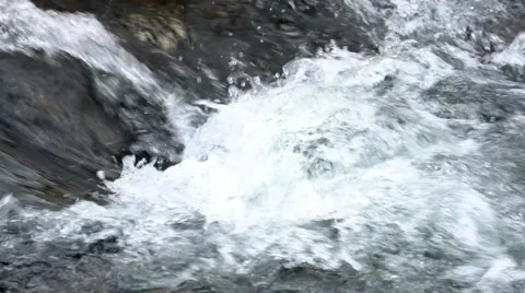 Mountain stream flowing impetuous. Stock Footage 61272699