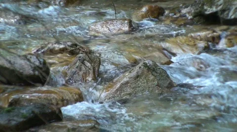 Mountain stream Stock Footage