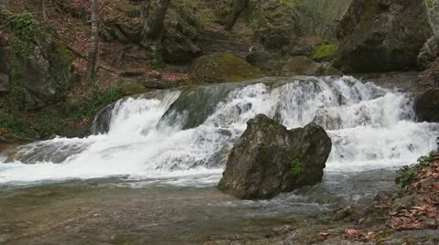 Mountain stream Stock Footage 11400388