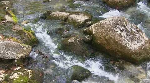 Mountain stream Stock Footage 12097583