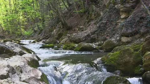 Mountain stream Stock Footage 12099390