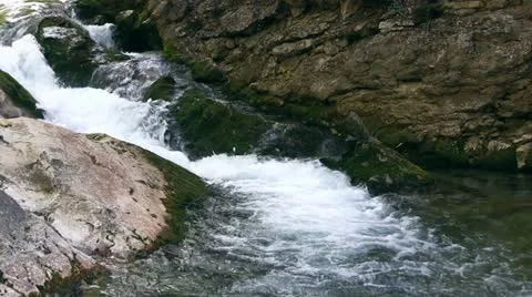 Mountain stream Stock Footage 18186987