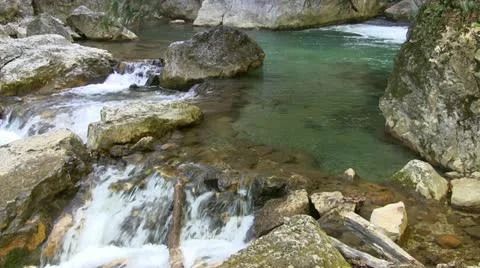 Mountain stream Stock Footage 21155365