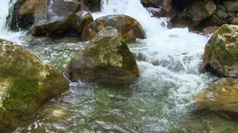 Mountain stream Stock Footage 21188898