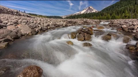 Mountain stream Video stock 132465229
