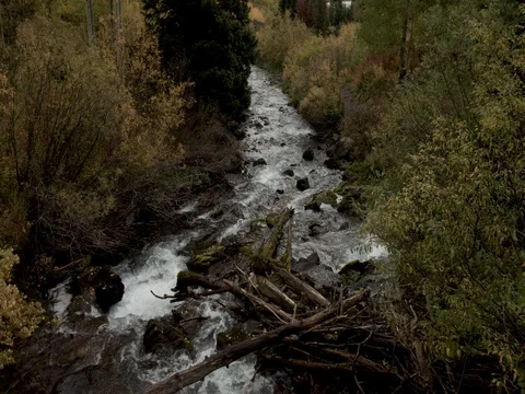 Mountain Stream at Maroon Belles Stock Footage 80470115