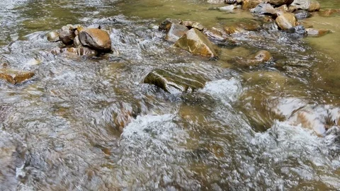 Mountain stream in the mountains Видео 117842593