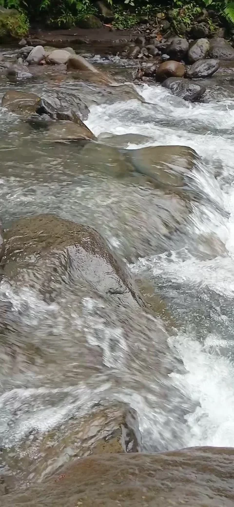 Mountain Stream Or River,  The Rapid Flow Of The River for nature video Stock-Footage 297541345