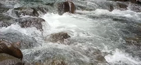 Mountain Stream Or River,  The Rapid Flow Of The River for nature video Stock-Footage 297541381