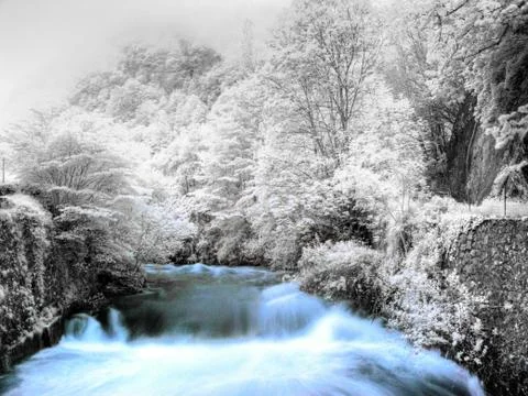 Mountain stream 스톡 사진