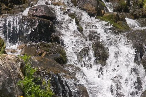 Mountain stream Stock Photos