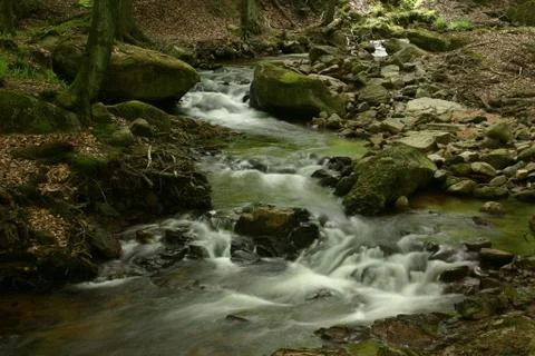 Mountain stream Stock Photos