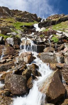 Mountain stream Stock Photos