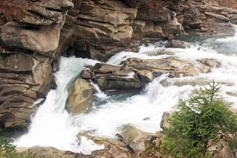 Mountain stream Stock Photos