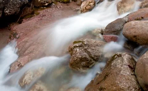 Mountain stream Stock Photos