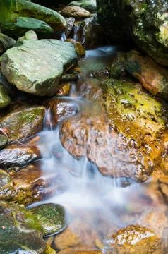 Mountain stream Stock Photos