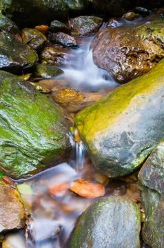 Mountain stream Stock Photos