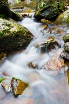 Mountain stream Stock Photos