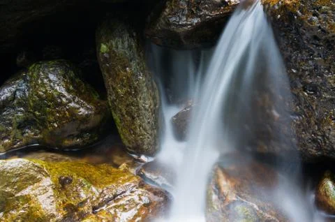 Mountain stream Stock Photos