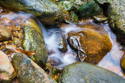 Mountain stream Stock Photos