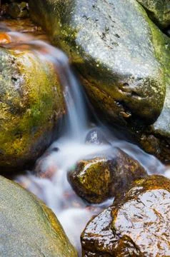 Mountain stream Stock Photos