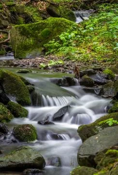 Mountain stream Stock Photos