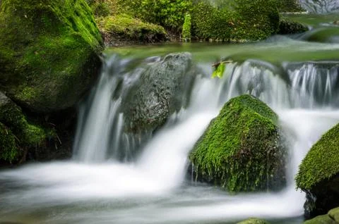 Mountain stream Stock Photos