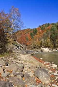 A mountain stream Stock Photos