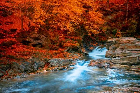 Mountain stream Stock Photos