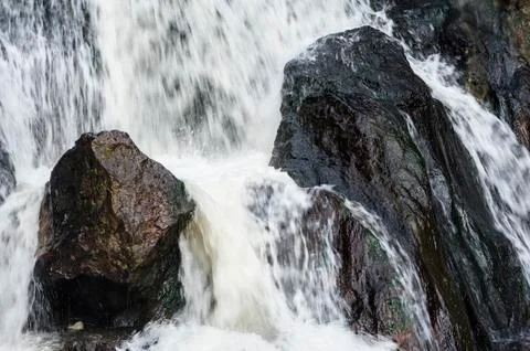 Mountain stream Stock Photos