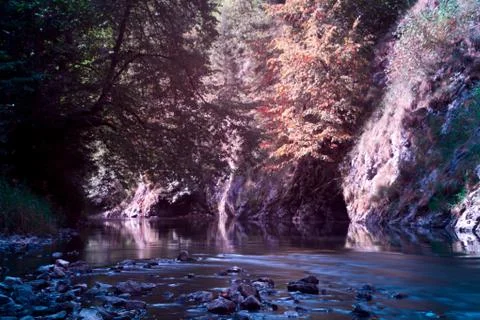 Mountain stream Stock Photos