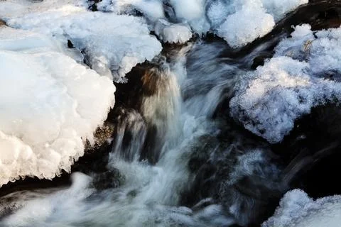 Mountain stream Stock Photos