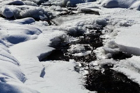 Mountain stream Stock Photos