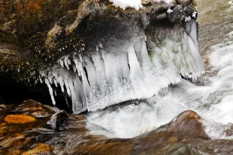 Mountain stream Stock Photos